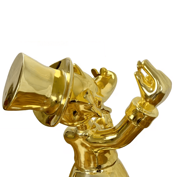 Uncle Scrooge McDuck Gold Millionaire Electroplated Statue Ornament-Supreme Sculptures