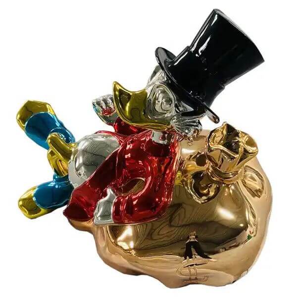 Uncle Scrooge McDuck Millionaire Statue Ornament-Supreme Sculptures