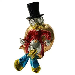 Uncle Scrooge McDuck Millionaire Statue Ornament-Supreme Sculptures