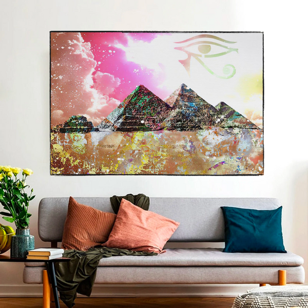 Unique Pyramids Wall Art - Egyptian Canvas Prints-Wall Posters