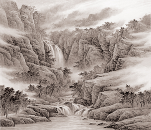 Valley Of Trees - Mountains Wallpaper Murals-Mountain Wallpaper