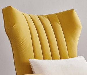 Velvet Accent Chair - Mid Century Vanity Chair-Arm Chairs, Recliners & Sleeper Chairs