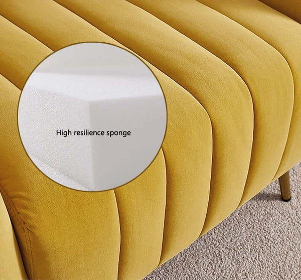 Velvet Accent Chair - Mid Century Vanity Chair-Arm Chairs, Recliners & Sleeper Chairs