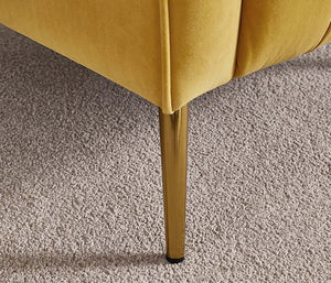 Velvet Accent Chair - Mid Century Vanity Chair-Arm Chairs, Recliners & Sleeper Chairs