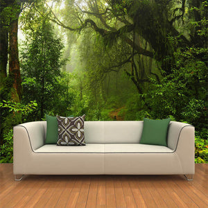 Verdant Oasis Tropical Tree Wallpaper - Lush Paradise-Trees Wallpaper