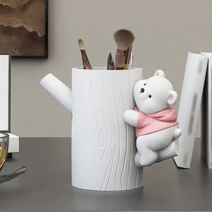 Vigorous Bear Statue Side Table Ornament-Ornaments Statues Figurines