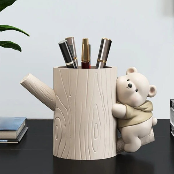 Vigorous Bear Statue Side Table Ornament-Ornaments Statues Figurines