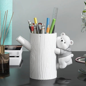 Vigorous Bear Statue Side Table Ornament-Ornaments Statues Figurines