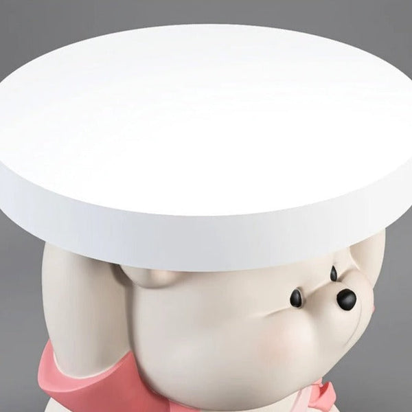 Vigorous Bear Statue Side Table Purse Shopping Ornament with Bluetooth Music-Ornaments Statues Figurines