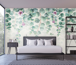 Vine Leaf Wallpaper Murals for Exquisite Décor-Flower & Leaf Wallpaper