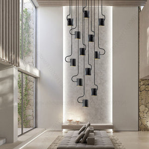Vortex Hook Chandelier - Illuminate Your Space-Staircase Chandelier
