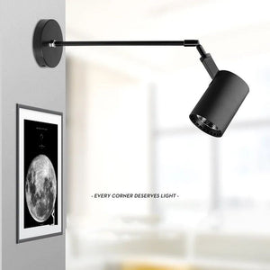 Wall Art LED Long Arm Extendable Telescopic Wall Light-Wall Lights