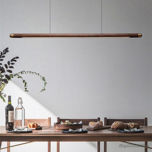 Walnut Hanging Light: Unique and Stylish Lighting Solution-Kitchen Island