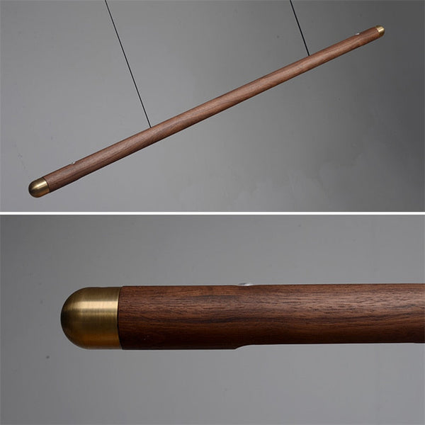 Walnut Hanging Light: Unique and Stylish Lighting Solution-Kitchen Island