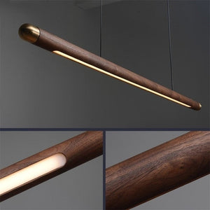 Walnut Hanging Light: Unique and Stylish Lighting Solution-Kitchen Island