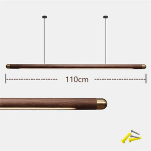 Walnut Hanging Light: Unique and Stylish Lighting Solution-Kitchen Island