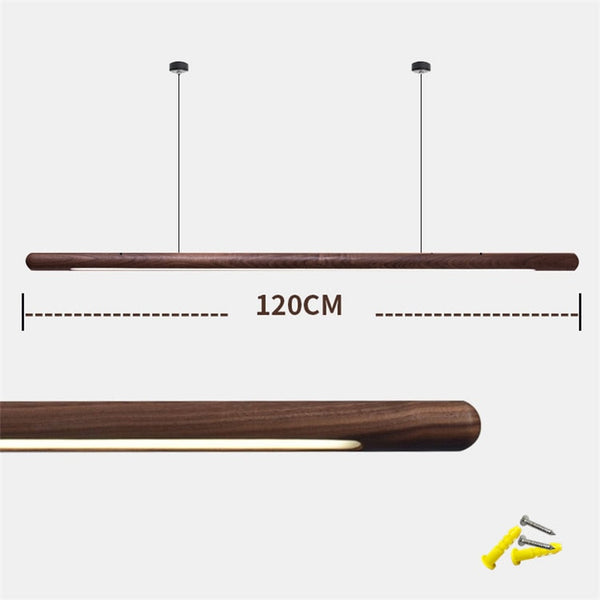 Walnut Hanging Light: Unique and Stylish Lighting Solution-Kitchen Island