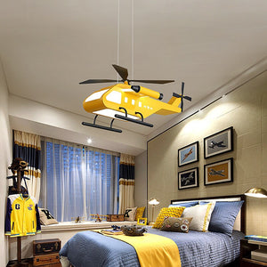 War Helicopter LED Chandelier for Kids Bedroom-Kids Room Nursery Lighting
