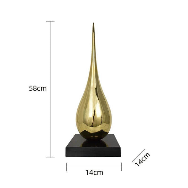 Water Drop Electroplated Ornament Home Decor-Supreme Sculptures