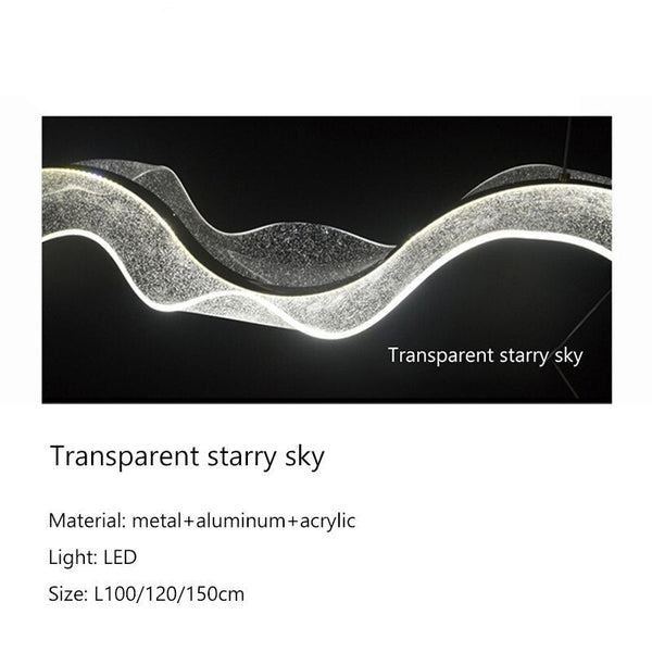 Wave LED Hanging Light for Dining and Kitchen Island-Kitchen Island