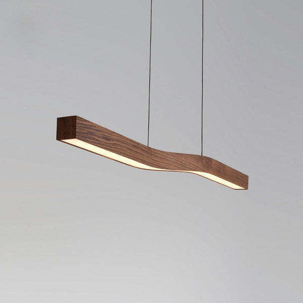 Wave Light: Wooden Wave Bar Hanging Light for Kitchen-Kitchen Island