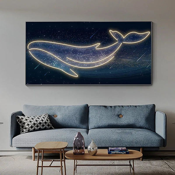 Whale LED Wall Lamp - Creative Art Decor-LED Wall Art