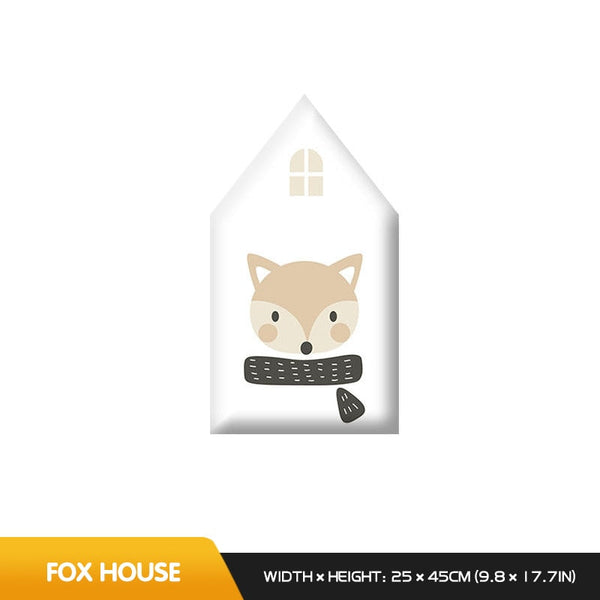 Whimsical Hobbit House Kids Wall Padded Safety Cushions-Anti Collision Padded Wall Stickers