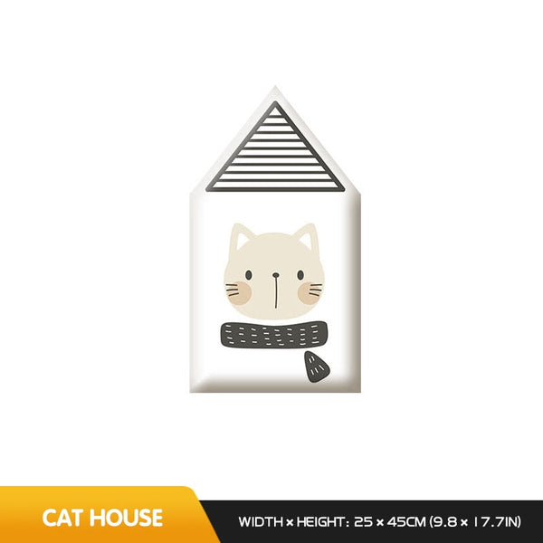 Whimsical Hobbit House Kids Wall Padded Safety Cushions-Anti Collision Padded Wall Stickers