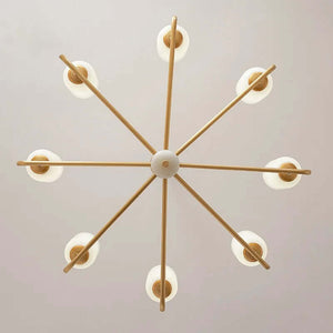 White Jade Glass Lampshade Chandelier-Ceiling Chandelier