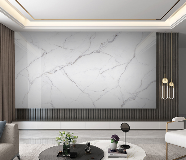 White Liner Stone - Marble Wallpaper Murals-Marble Design Wallpaper