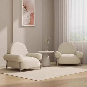 White Poltronas Modern Living Room Chair-Arm Chairs, Recliners & Sleeper Chairs