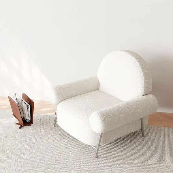 White Poltronas Modern Living Room Chair-Arm Chairs, Recliners & Sleeper Chairs