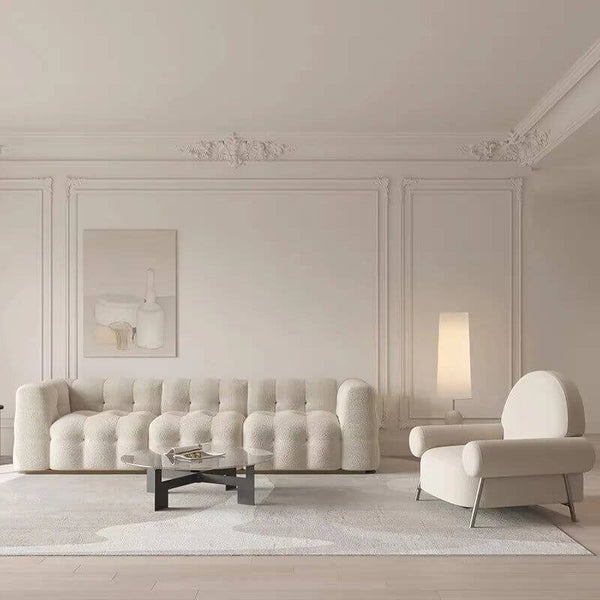 White Poltronas Modern Living Room Chair-Arm Chairs, Recliners & Sleeper Chairs