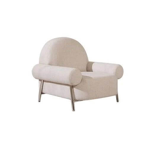 White Poltronas Modern Living Room Chair-Arm Chairs, Recliners & Sleeper Chairs