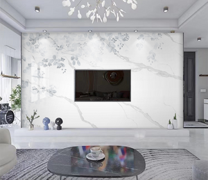 White Shade Stone Design - Marble Wallpaper Murals-Marble Design Wallpaper