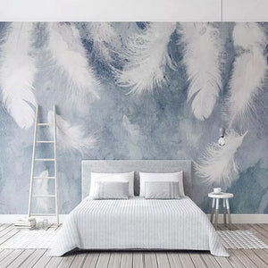 Willow Tree Mural Wallpaper – Large Leaf Design-Flower & Leaf Wallpaper