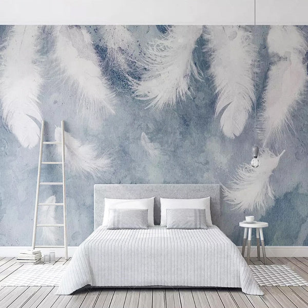 Willow Tree Mural Wallpaper – Large Leaf Design-Flower & Leaf Wallpaper