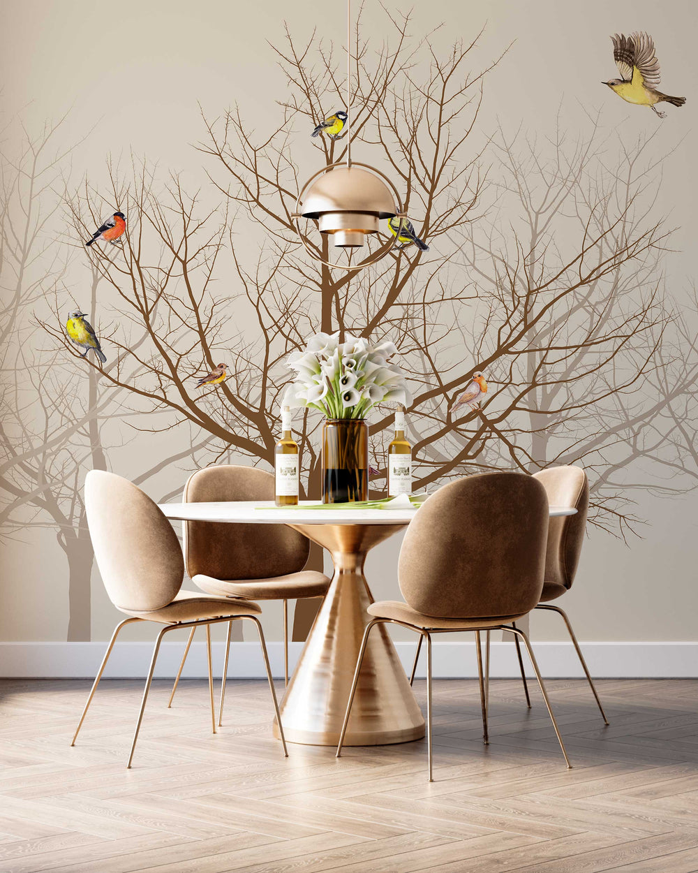 Winter Tree Wallpaper Mural - Transform Your Space-Trees Wallpaper