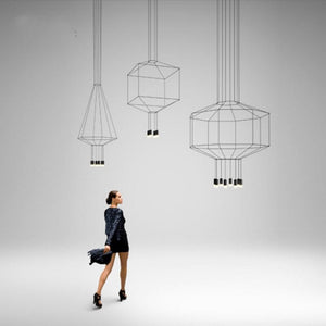 Wireflow LED Chandelier - Illuminate Your Space-Ceiling Chandelier
