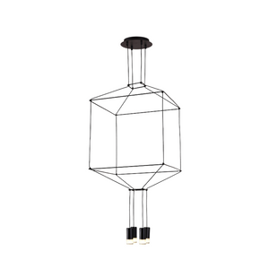 Wireflow LED Chandelier - Illuminate Your Space-Ceiling Chandelier