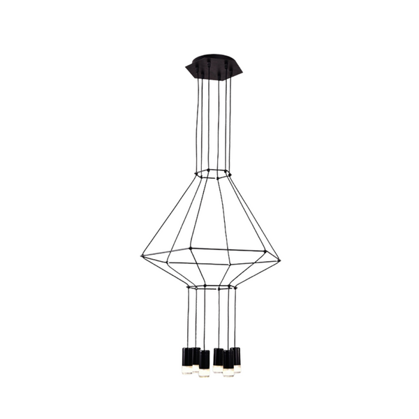Wireflow LED Chandelier - Illuminate Your Space-Ceiling Chandelier