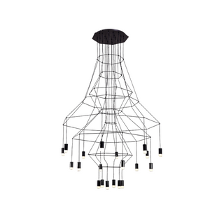 Wireflow LED Chandelier - Illuminate Your Space-Ceiling Chandelier