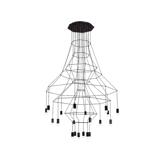 Wireflow LED Chandelier - Illuminate Your Space-Ceiling Chandelier