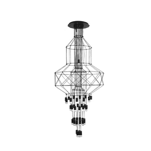 Wireflow LED Chandelier - Illuminate Your Space-Ceiling Chandelier