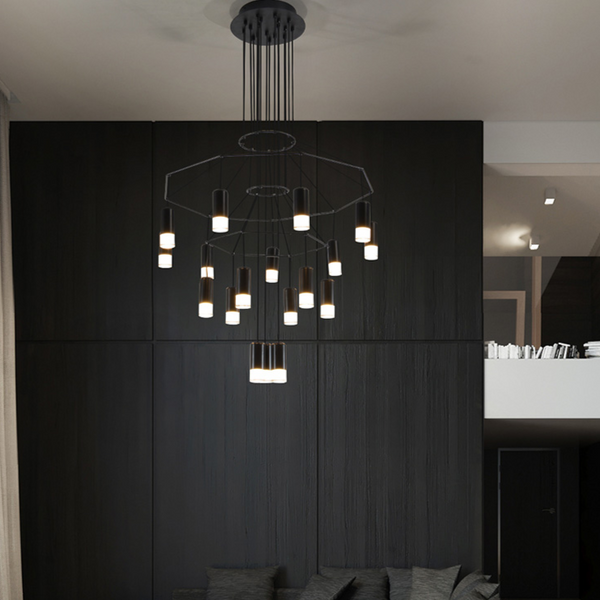 Wireflow LED Chandelier - Illuminate Your Space-Ceiling Chandelier
