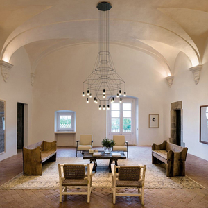 Wireflow LED Chandelier - Illuminate Your Space-Ceiling Chandelier