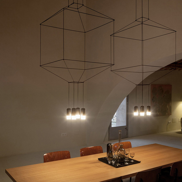Wireflow LED Chandelier - Illuminate Your Space-Ceiling Chandelier