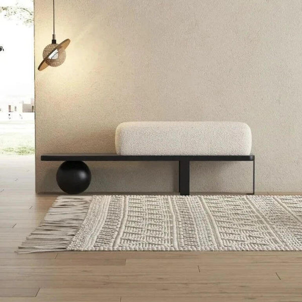 Wood Shoe Changing Ottoman Stool-Bench