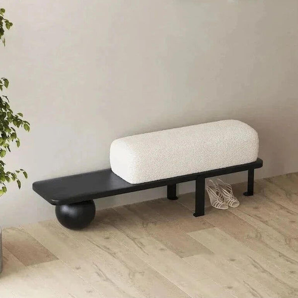 Wood Shoe Changing Ottoman Stool-Bench