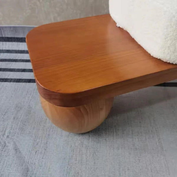 Wood Shoe Changing Ottoman Stool-Bench